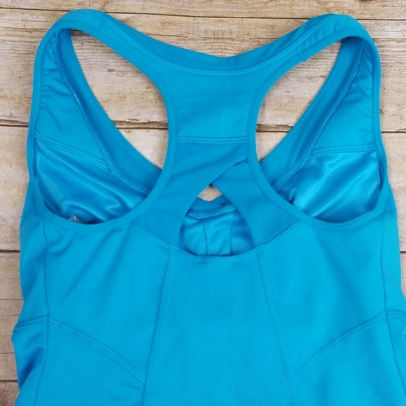 Athleta Blue Va Va Built In Bra Workout Tank - Picture 5 of 8